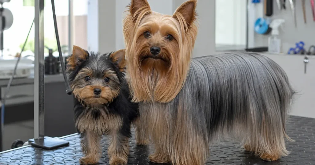 子犬と成犬のヨークシャーテリアの毛色の違い