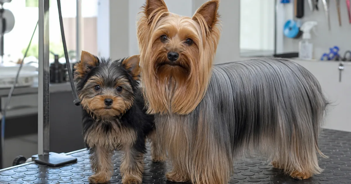 子犬と成犬のヨークシャーテリアの毛色の違い